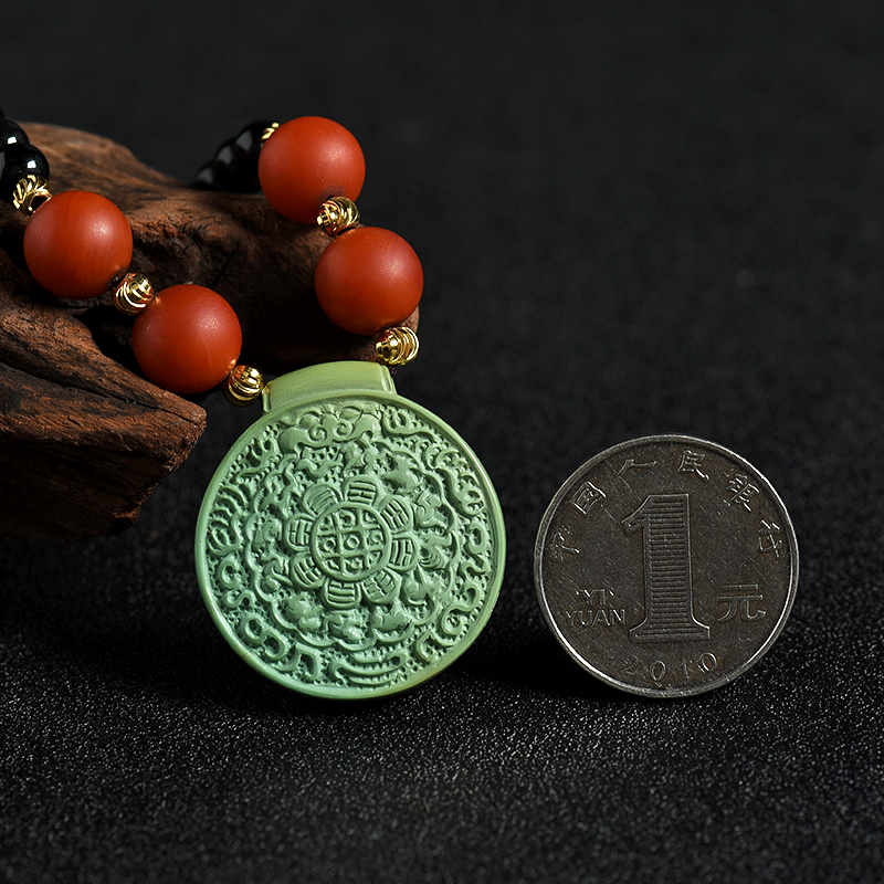 湖北绿松石吊坠 - 红掌柜