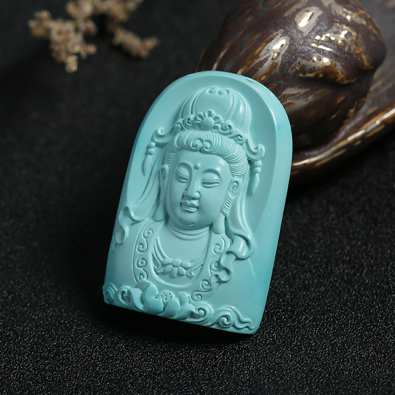 绿松石观音挂坠 - 红掌柜珠宝