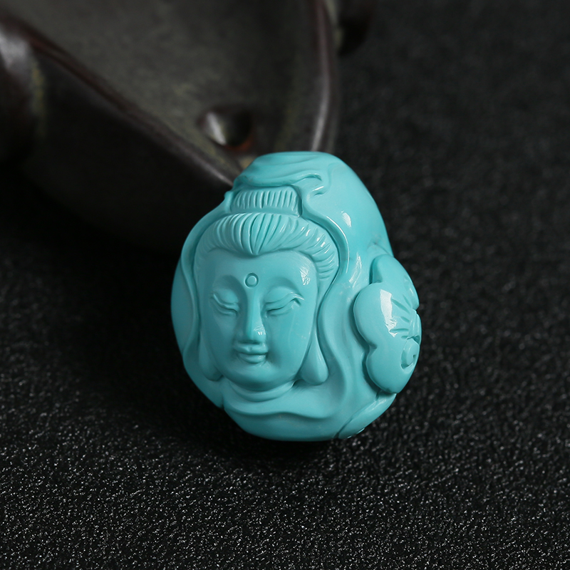 绿松石观音像-红掌柜珠宝