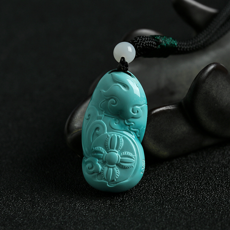 绿松挂件-红掌柜