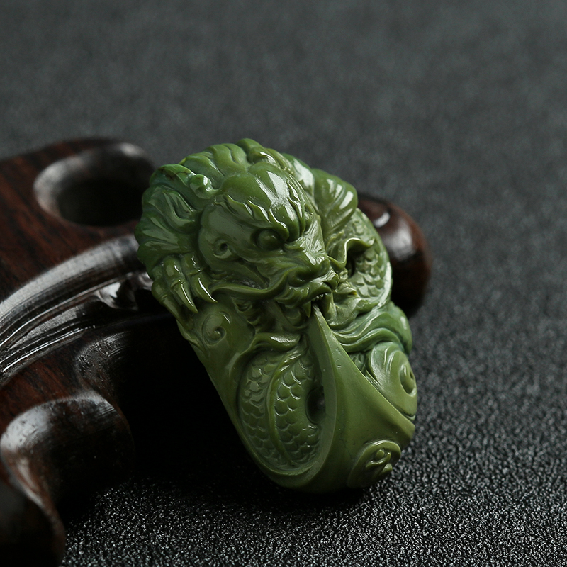 绿松龙吊坠-红掌柜