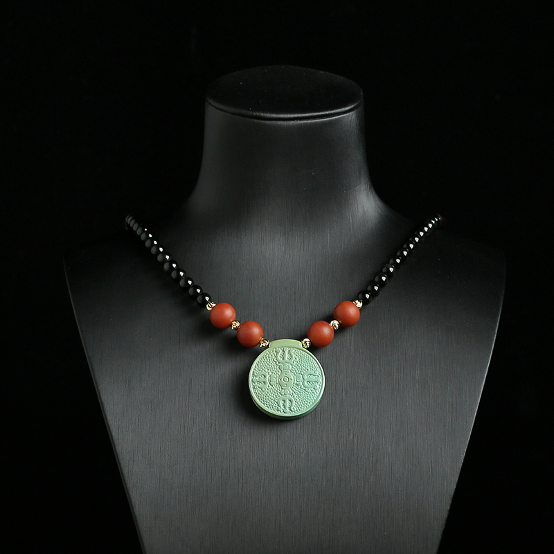 绿松高瓷吊坠-红掌柜