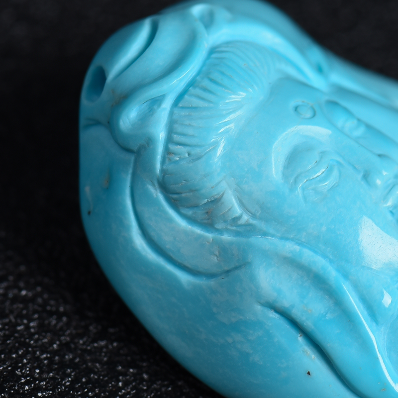 天然绿松石挂坠-红掌柜