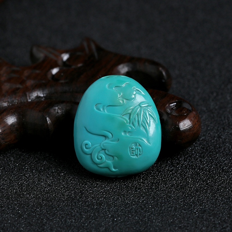 绿松石玉化观音-红掌柜