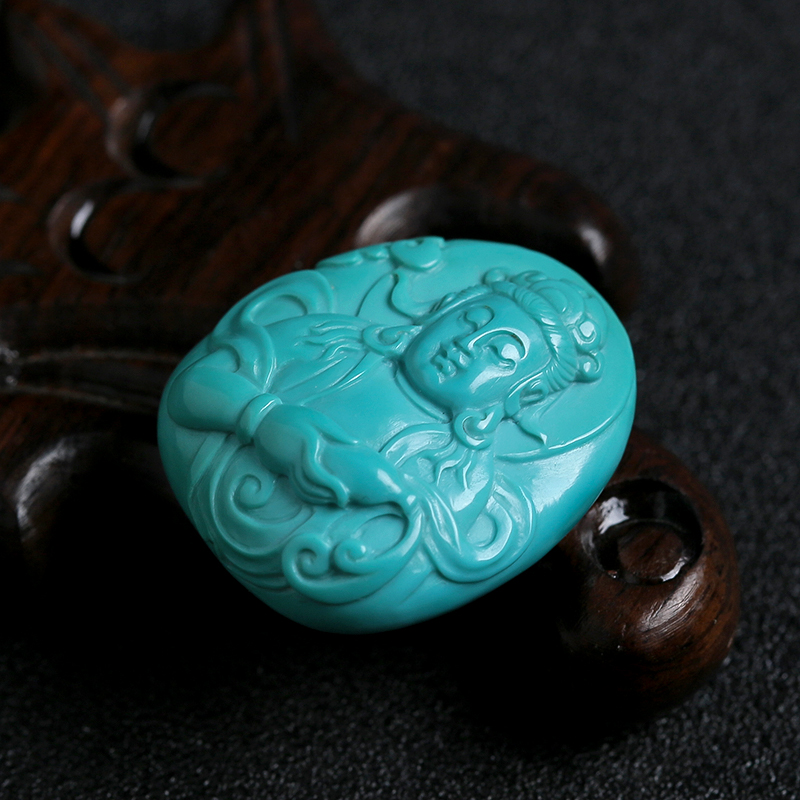 绿松石观音吊坠-红掌柜