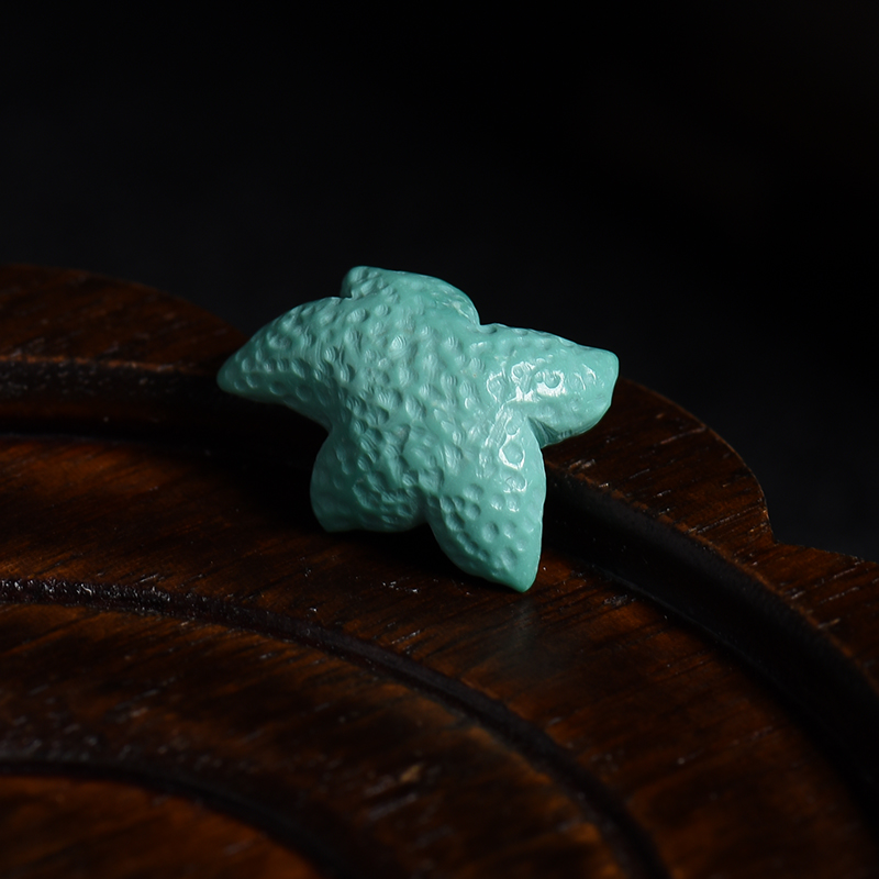 湖北天然绿松石挂坠-红掌柜