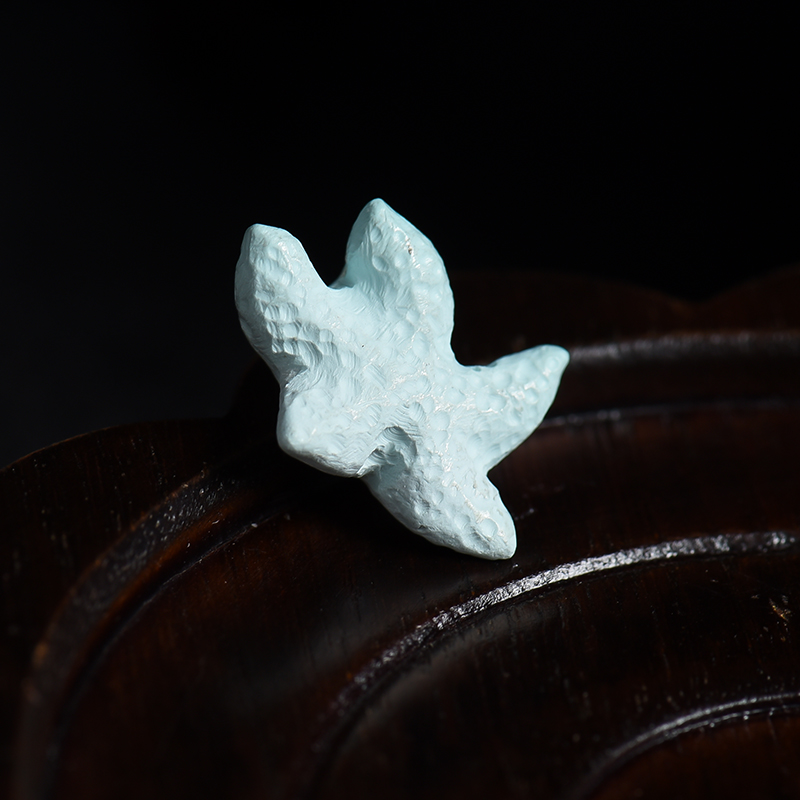 天然绿松石海星吊坠-红掌柜