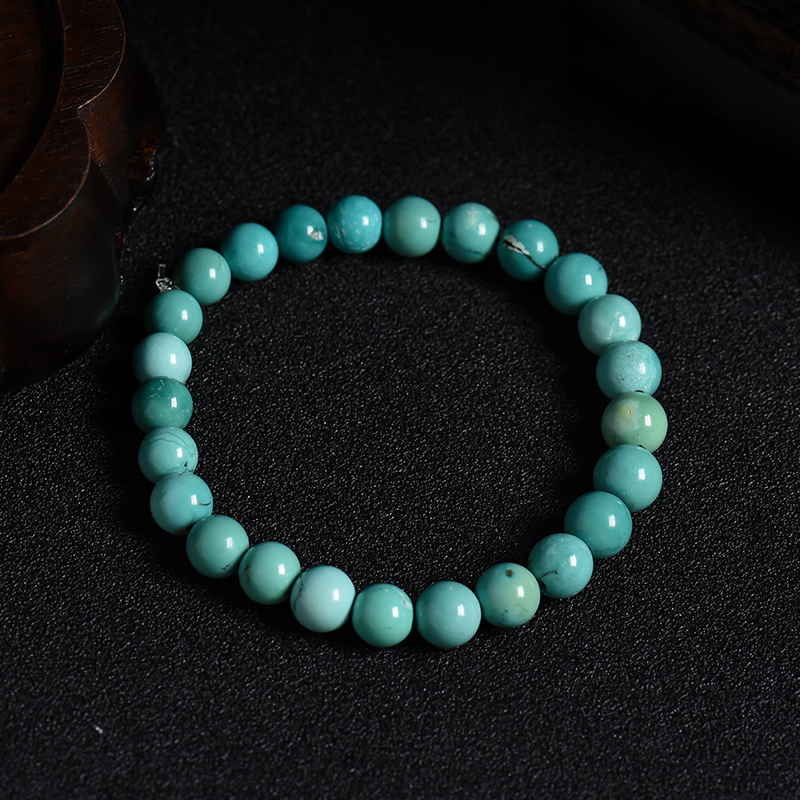 湖北天然绿松石手串 - 红掌柜