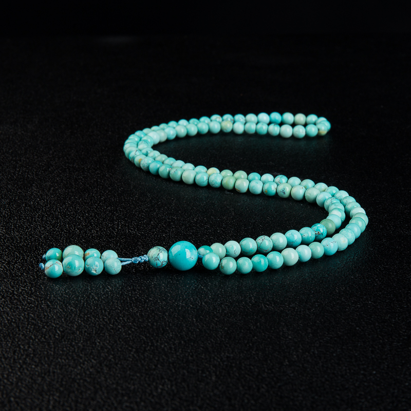 中瓷绿松石108佛珠-红掌柜