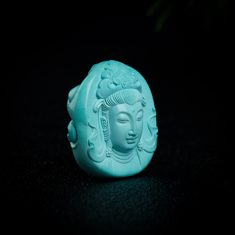 绿松石观音挂坠-红掌柜