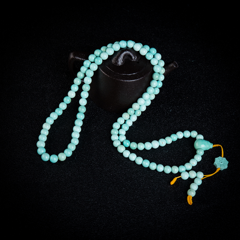 绿松石108佛珠-红掌柜