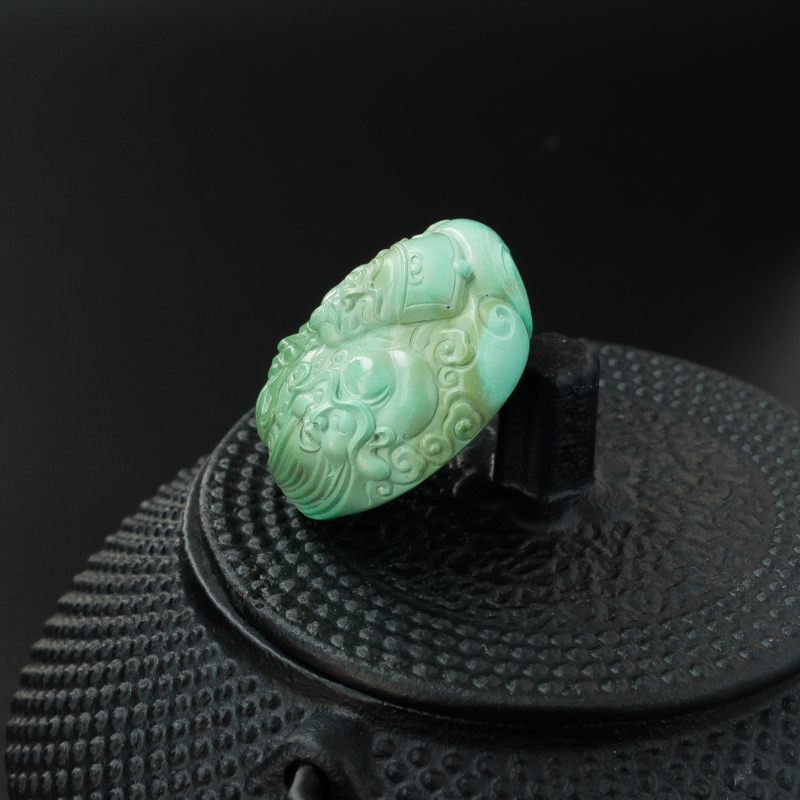 天然绿松石吊坠-红掌柜