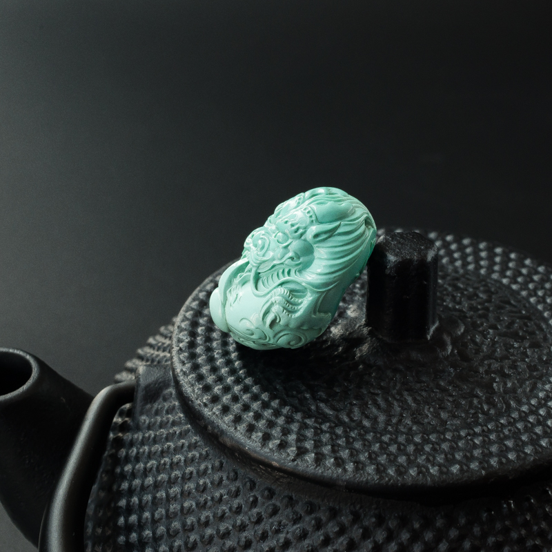 绿松石龙头吊坠-红掌柜