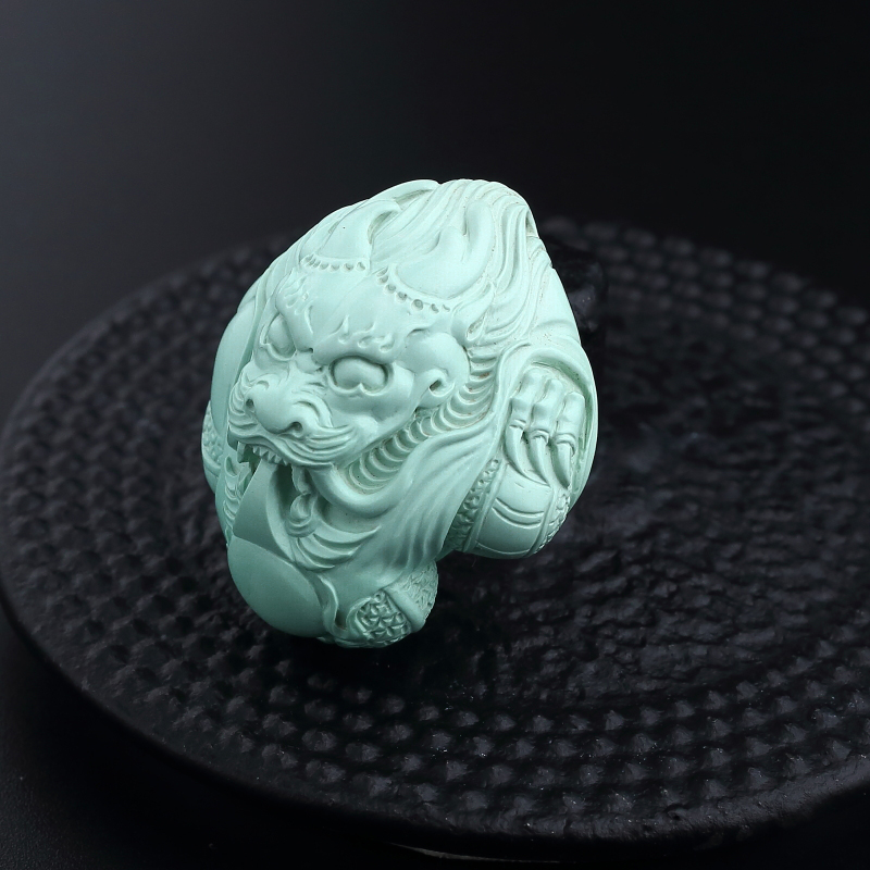 湖北绿松石龙头吊坠-红掌柜