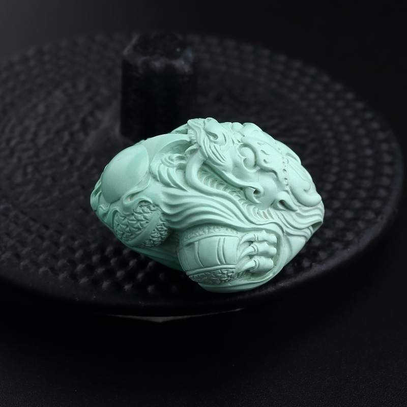 绿松石龙头吊坠-红掌柜