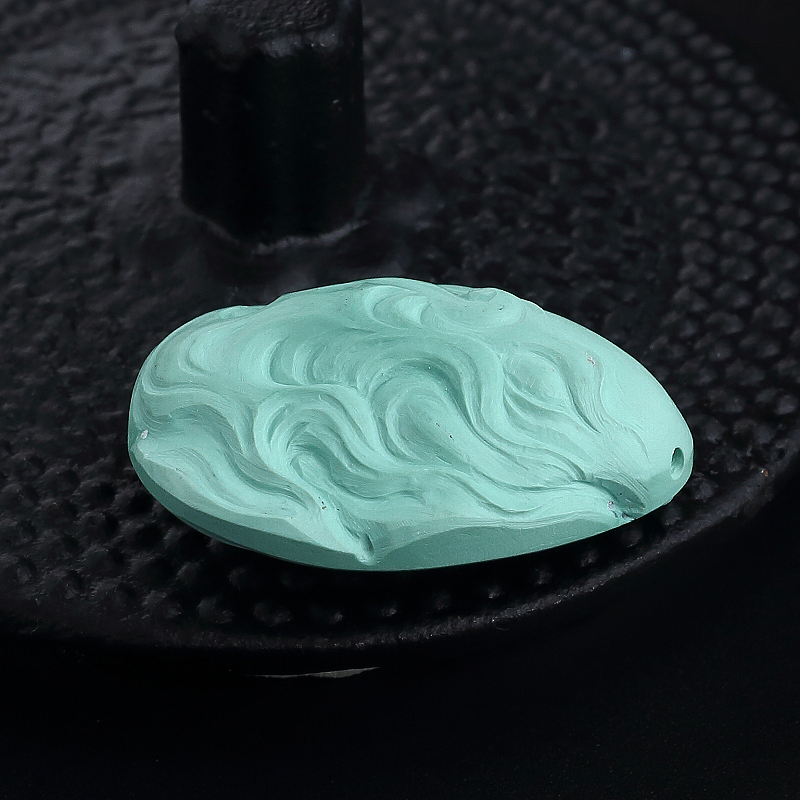 天然绿松石吊坠-红掌柜