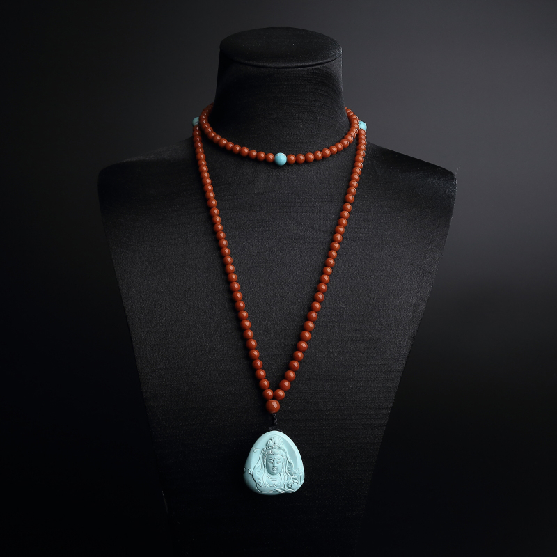 绿松石观音吊坠-红掌柜