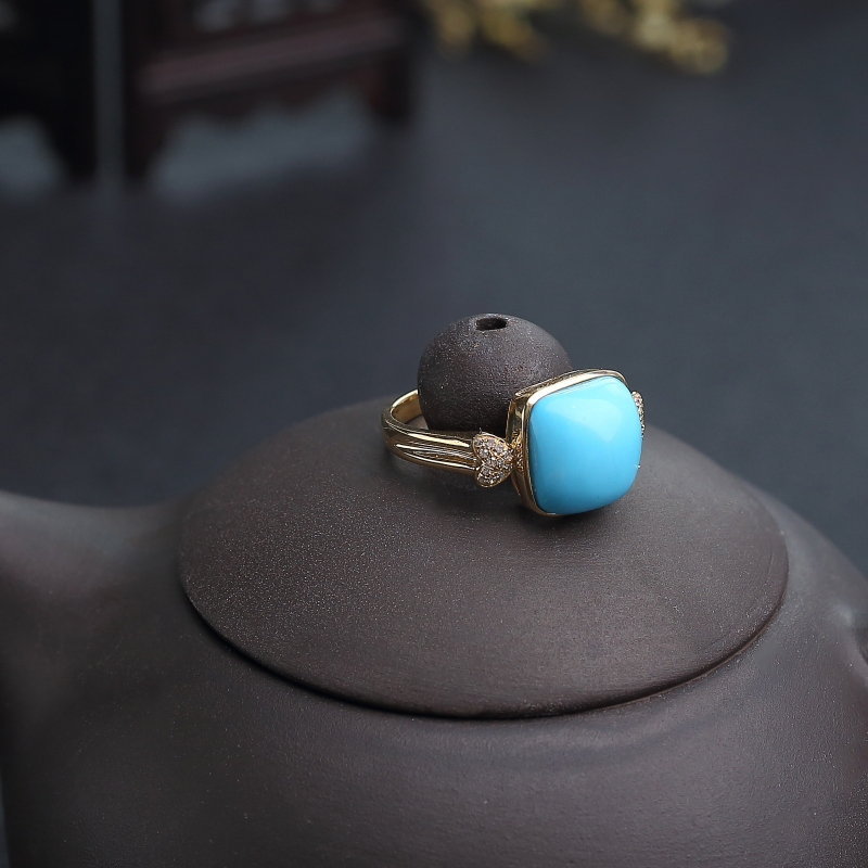 原矿美松戒指-红掌柜