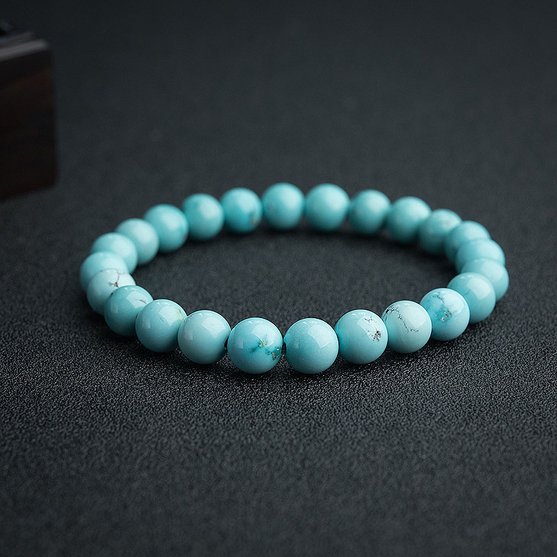 蓝绿松石手串-红掌柜