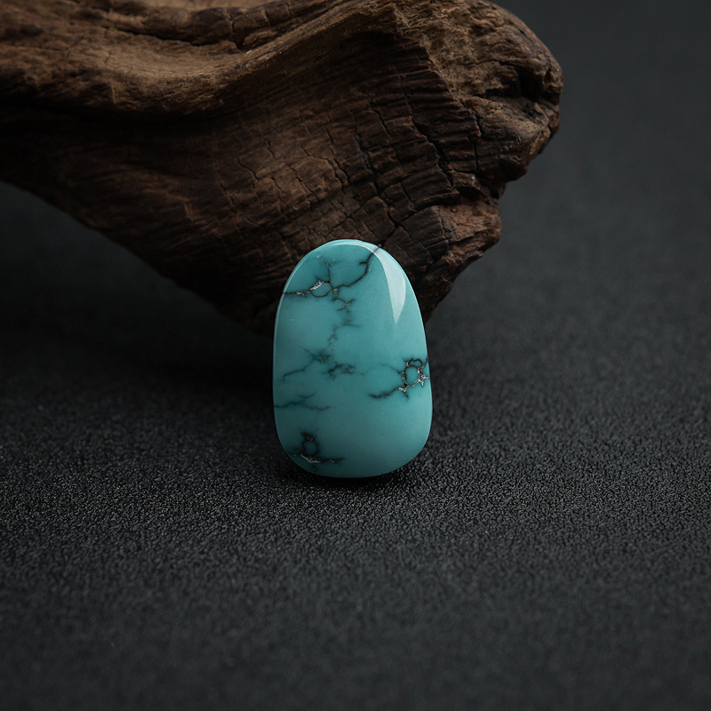 蓝绿松石悟道吊坠-红掌柜