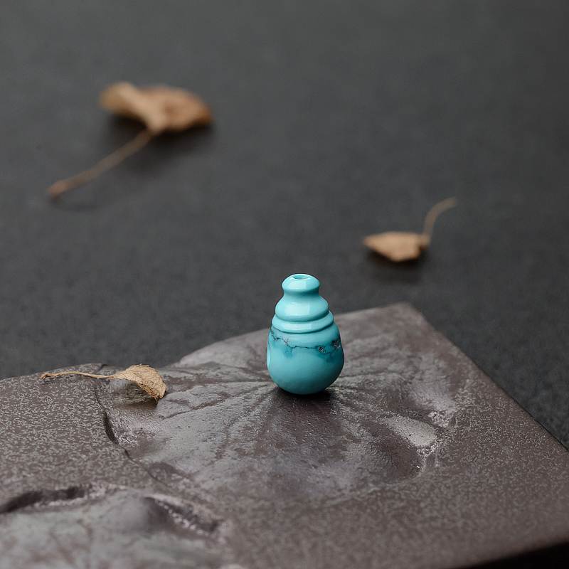 中高瓷铁线绿松石三通-红掌柜