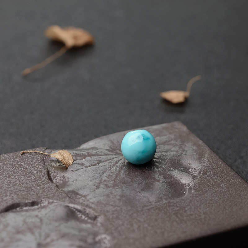 中高瓷绿松石三通-红掌柜