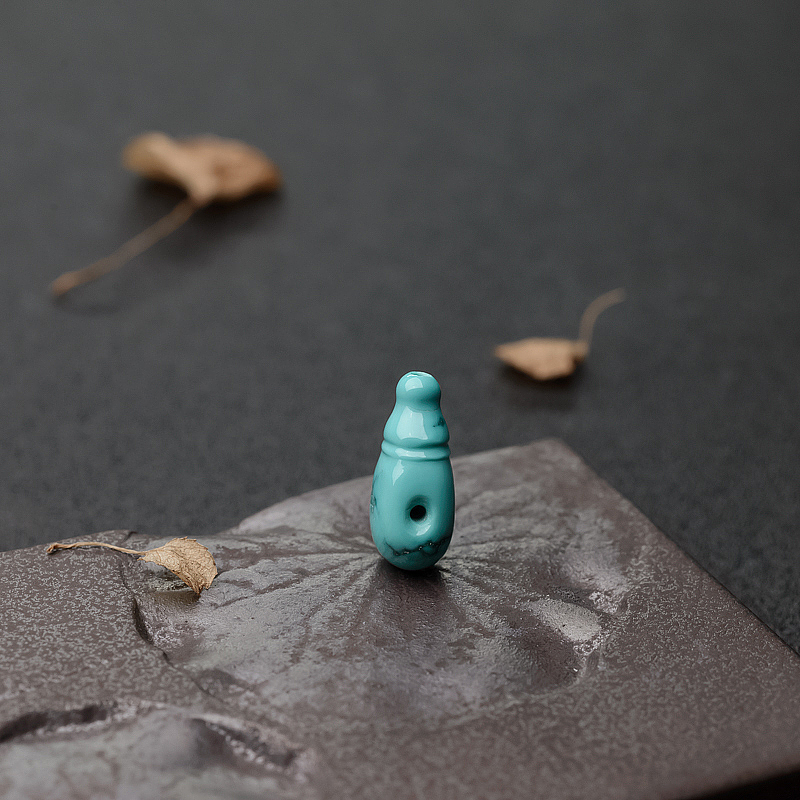 高瓷蓝绿绿松石三通-红掌柜