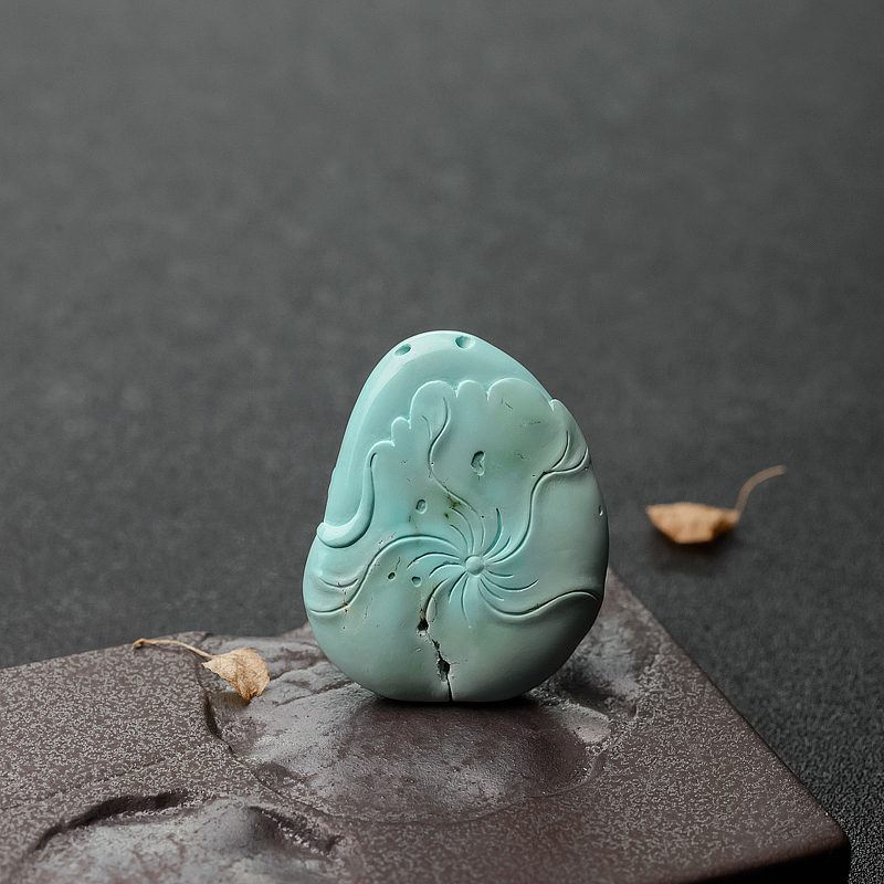 绿松石弥勒佛吊坠-红掌柜