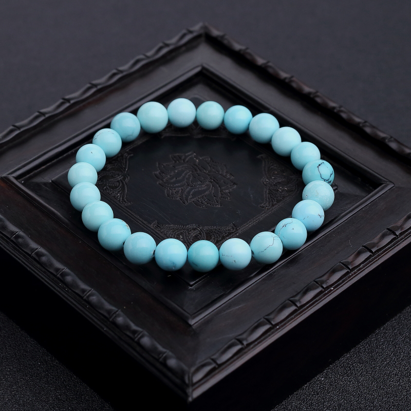 蓝绿松石手串-红掌柜