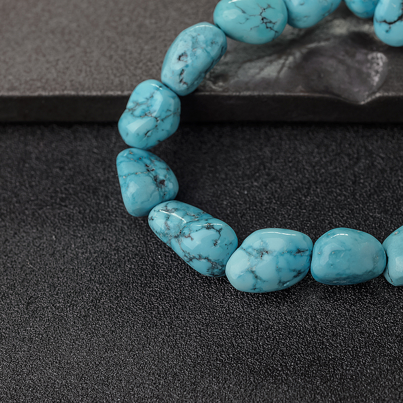 绿松石随形单圈手串-红掌柜