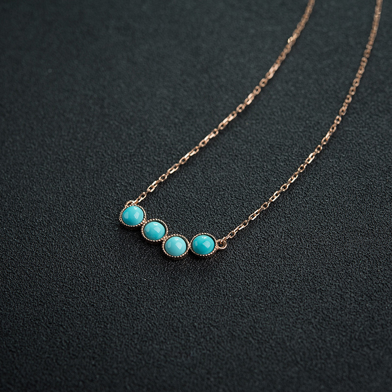 高瓷绿松石项链-红掌柜