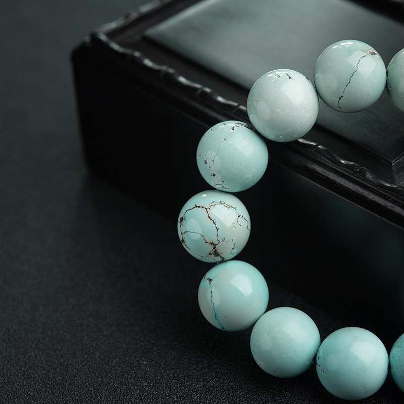 浅蓝绿松石手串-红掌柜