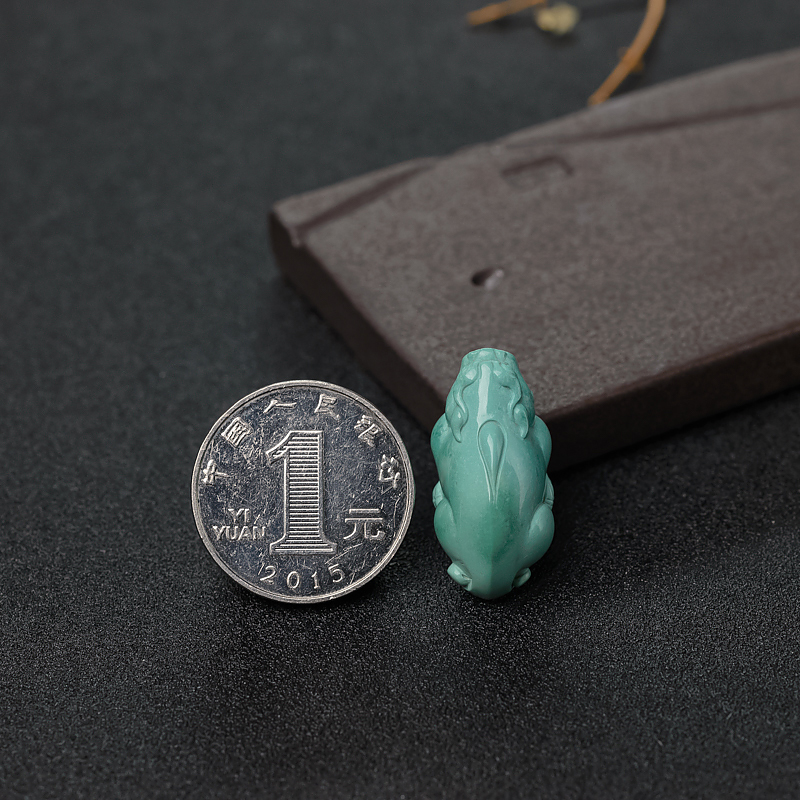 天然绿松石貔貅吊坠-红掌柜
