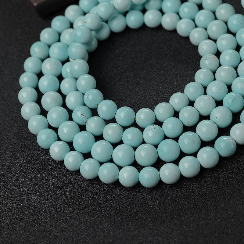 7.5mm中高瓷绿松石108佛珠-红掌柜