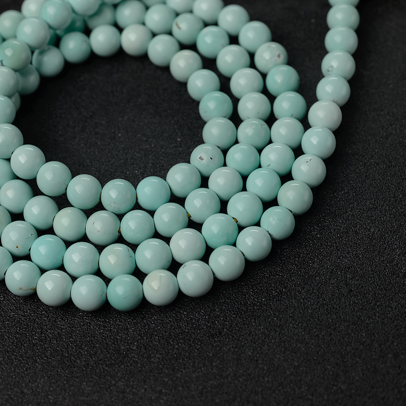 7mm中高瓷绿松石108佛珠-红掌柜