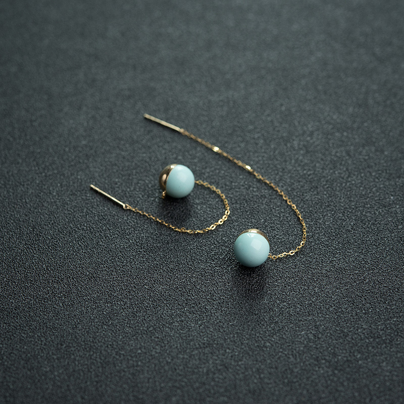 绿松石耳坠-红掌柜