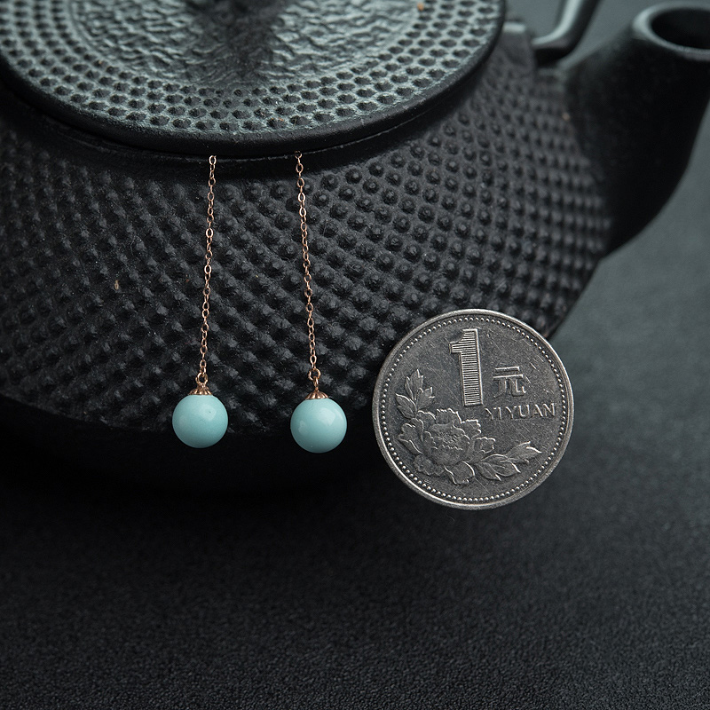 绿松石耳坠-红掌柜