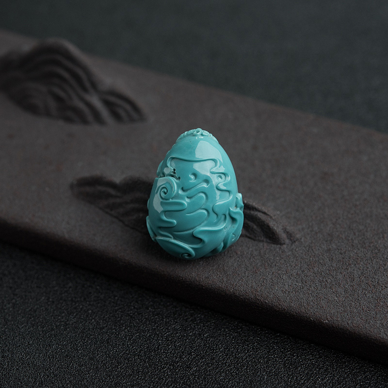 绿松石观音吊坠-红掌柜