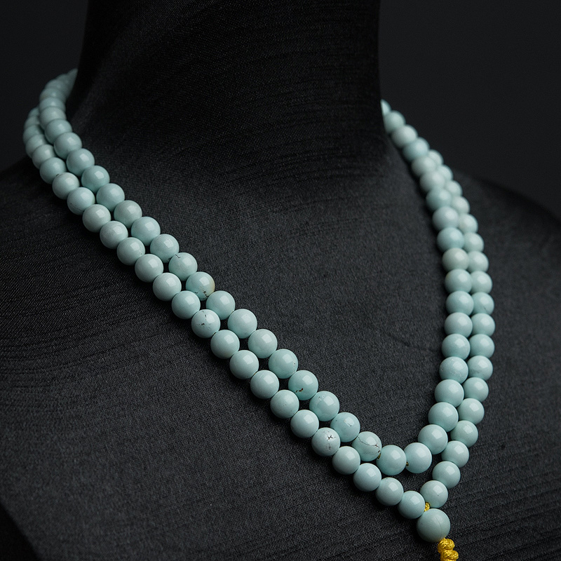 绿松石108佛珠-红掌柜