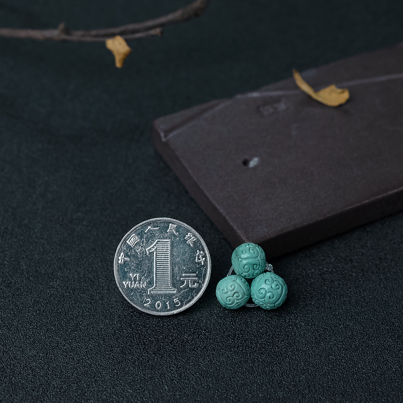 绿松石回纹珠-红掌柜