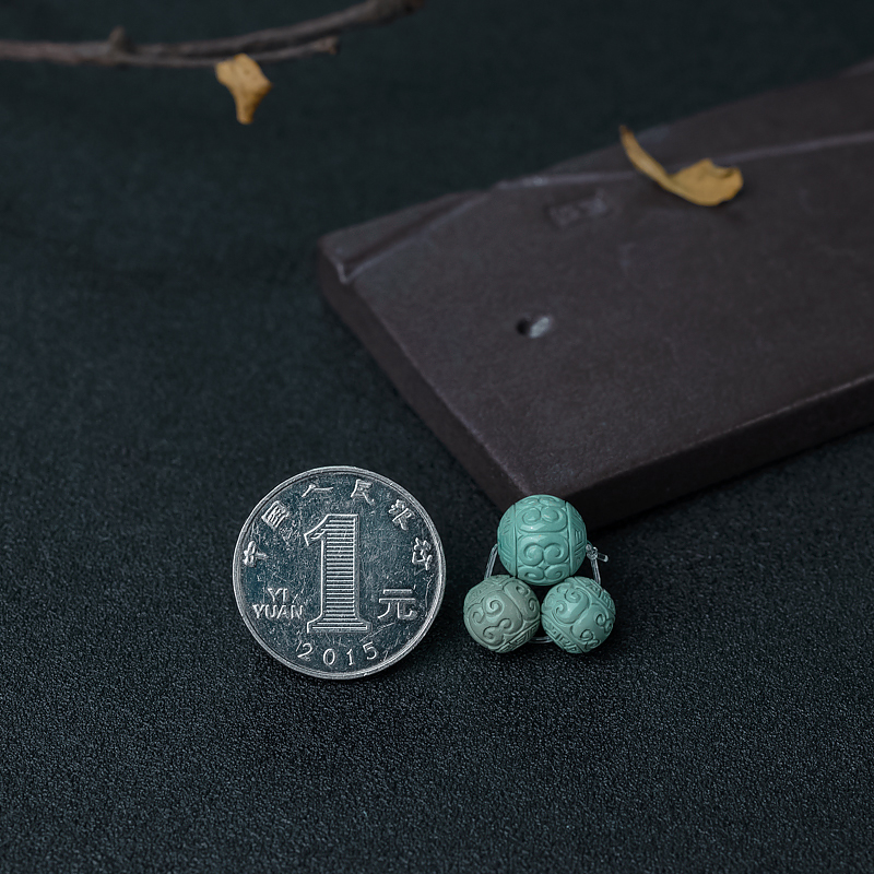 绿松石回纹珠-红掌柜