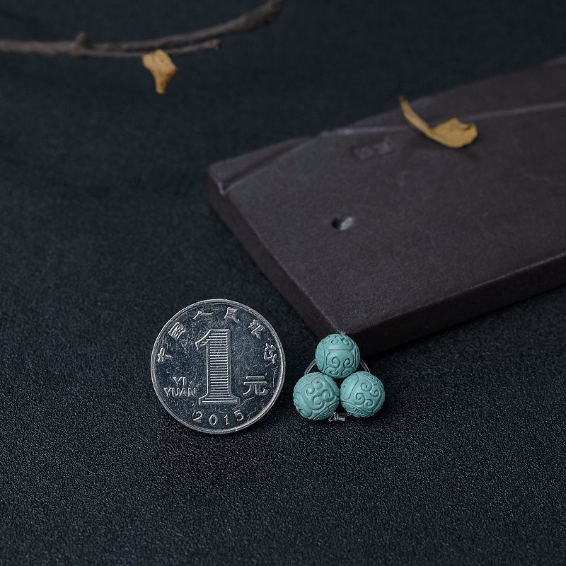 绿松石回纹珠-红掌柜