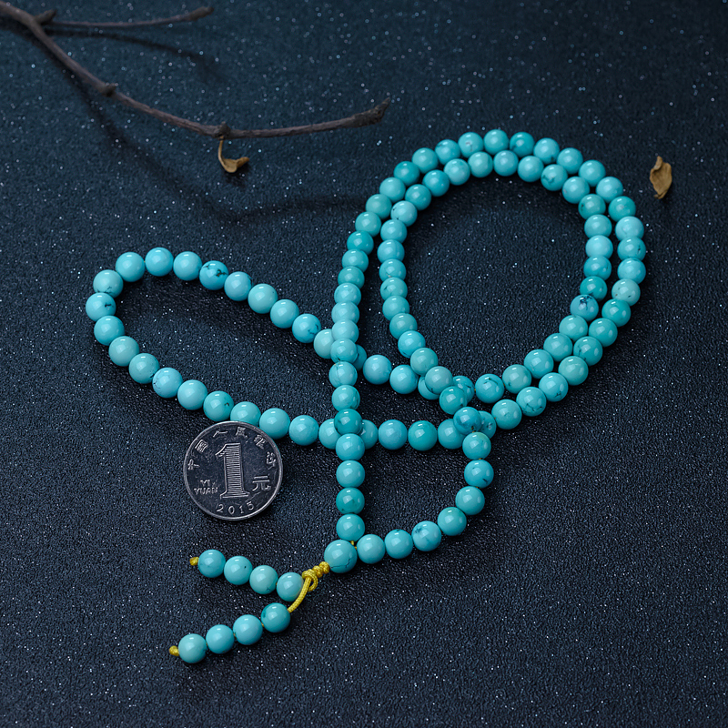 绿松石108佛珠-红掌柜