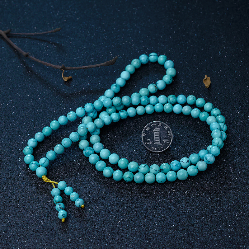 绿松石108佛珠-红掌柜