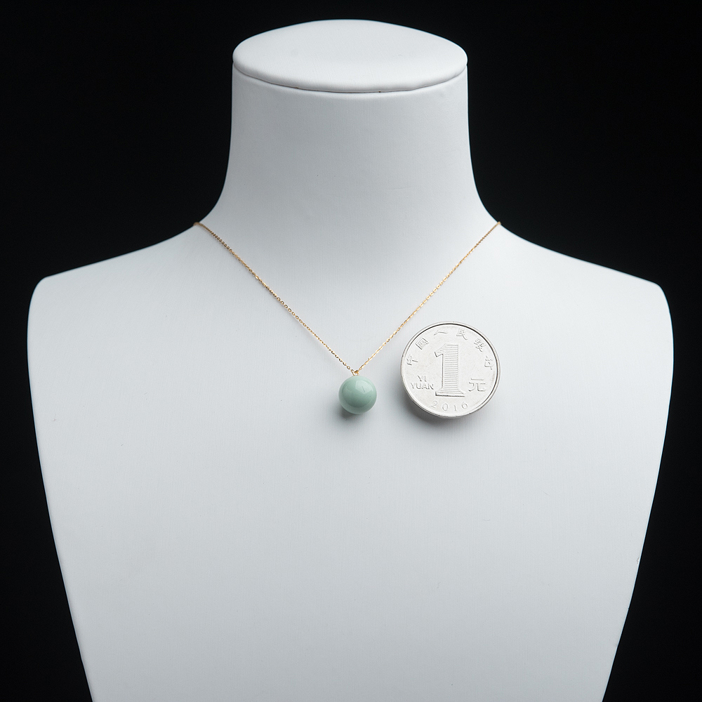 湖北绿松石圆珠项链-红掌柜