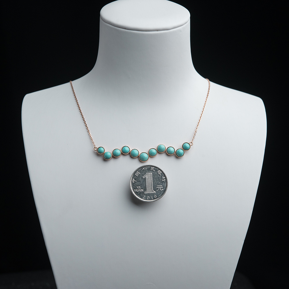 湖北绿松石锁骨链-红掌柜
