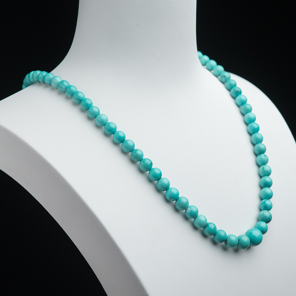 高瓷铁线绿松石项链-红掌柜