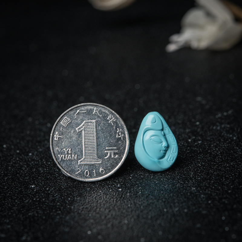 湖北绿松石观音吊坠-红掌柜