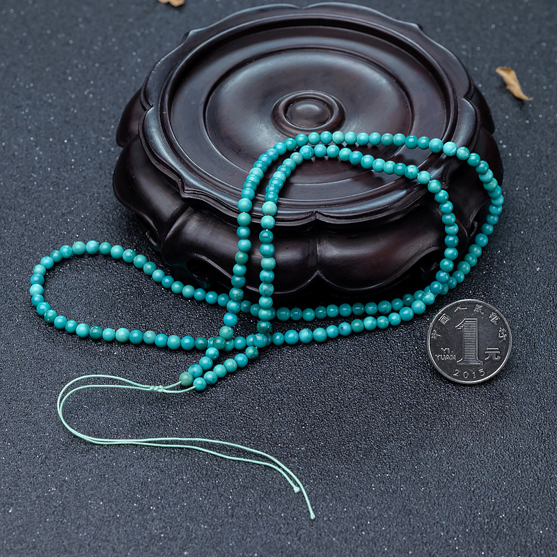 铁线绿松石珠链-红掌柜