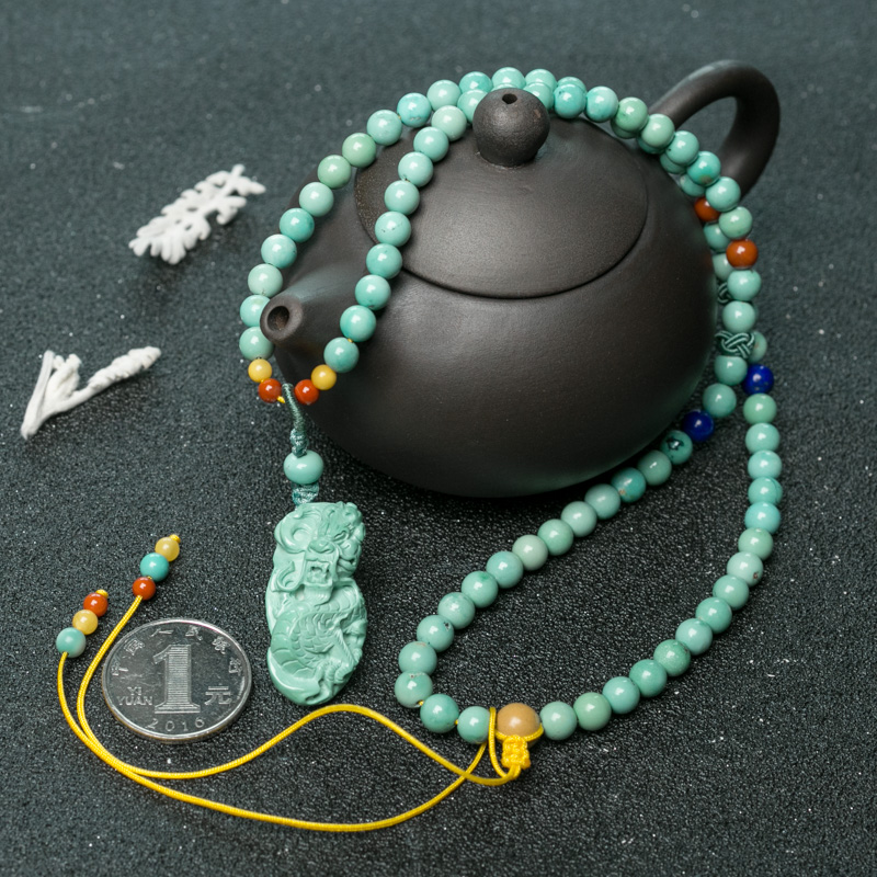 湖北绿松石龙项链-红掌柜